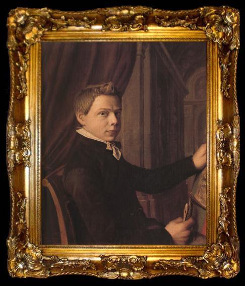 framed  Alma-Tadema, Sir Lawrence Self-Portrait (mk23), ta009-2